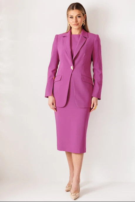 Костюм с платьем Мода-Юрс 26-2959 пурпурный #1