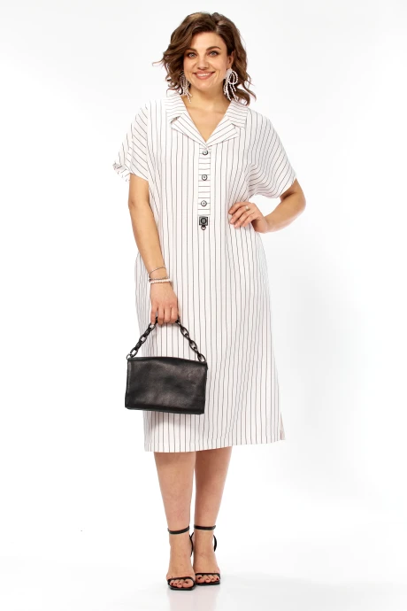 Платье Matini 3.1774 белый+полоска #1