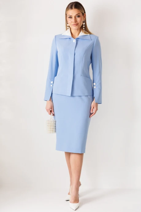 Юбочный костюм Мода-Юрс 26-2971 голубой #1