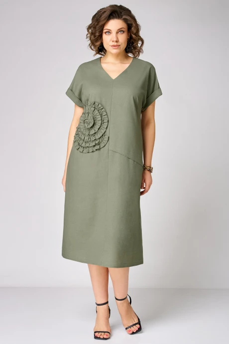 Платье Мишель Стиль 1353 оливковый #1