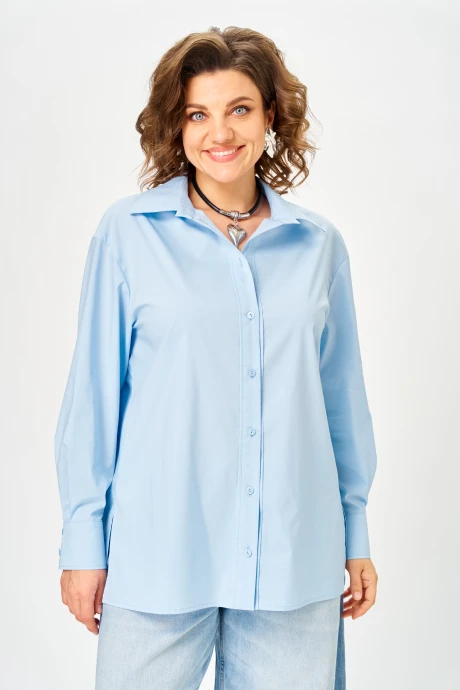 Рубашка Anastasia Mak 1324 голубой #1