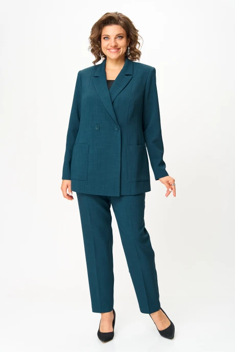 Брючный костюм *Распродажа Anastasia Mak 1141-А морская волна двойка #1
