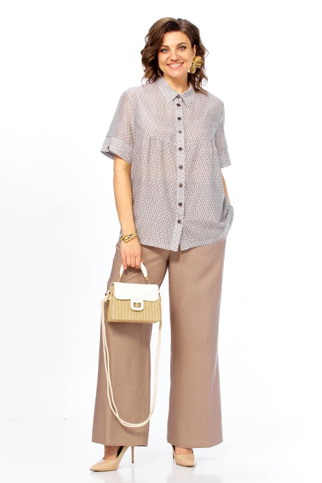 Брючный костюм Matini 1.1319 Бежевый_семечки двойка #1