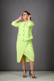 Юбочный костюм Rosheli 1178 салатовый двойка