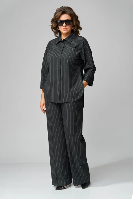 Брючный костюм *Распродажа Орхидея Люкс 1468 брю_полоска двойка #1