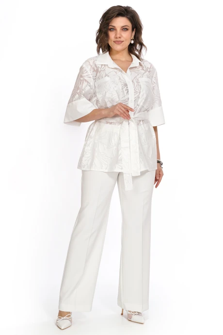 Брючный костюм ALANI COLLECTION 2528 молоко #1