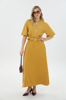 Юбочный костюм LM К 1340114 горчица двойка