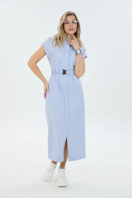 Платье LM М 186 голубая лапка #1