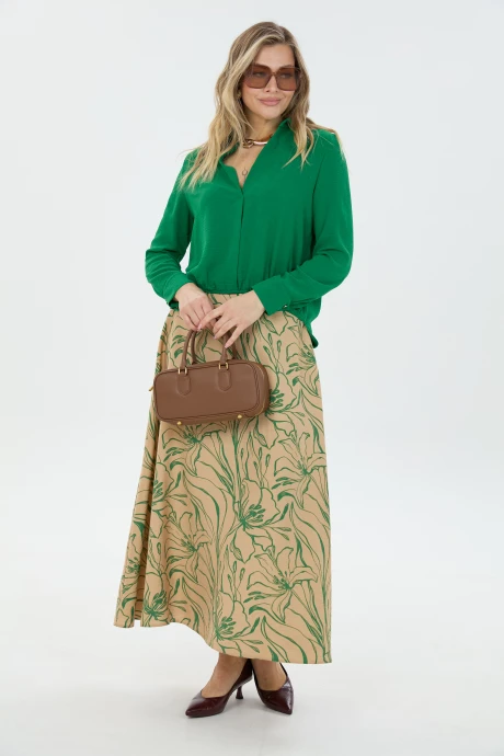 Юбочный костюм LM К 1870114 зеленый двойка #1