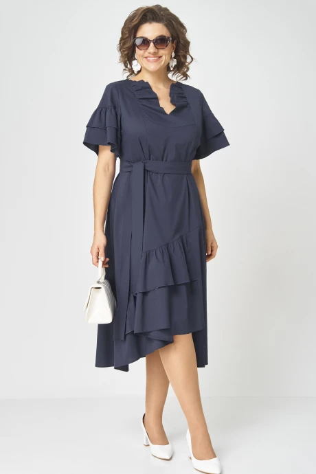 Платье EVA GRANT 7181Р темно-синий #1