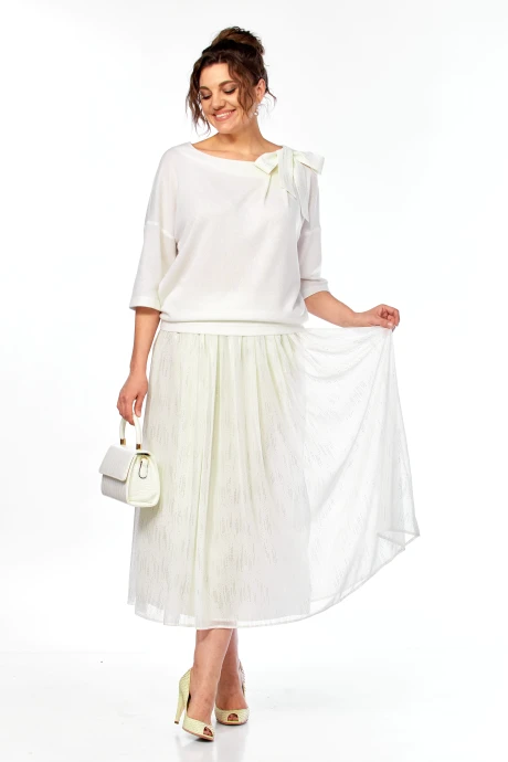 Юбочный костюм Azzara 10050 белый двойка #1