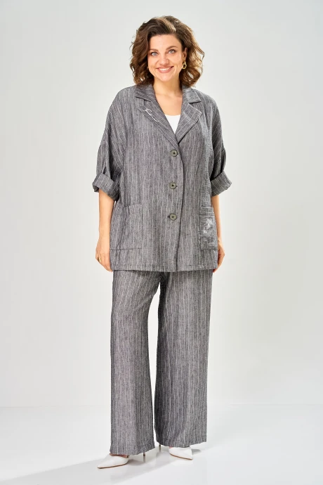 Брючный костюм Diamant 2167 серый #1