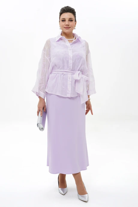 Костюм с платьем *Распродажа ALANI COLLECTION 2429 лаванда #1