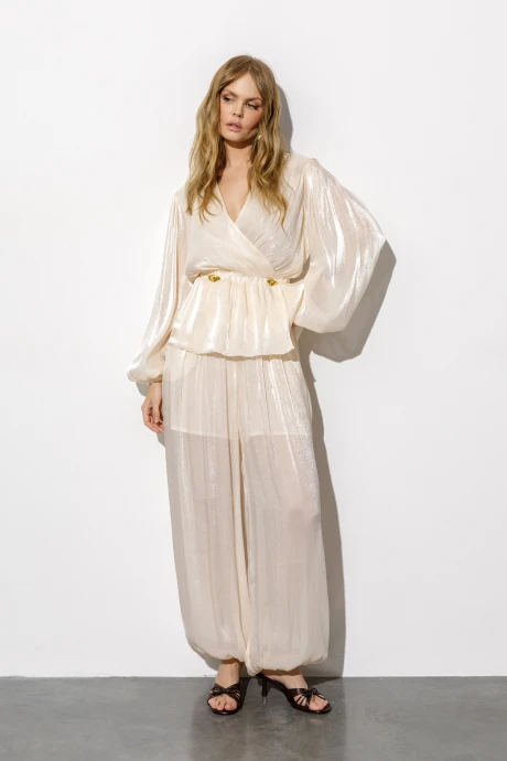 Брючный костюм PiRS 6735 кремовый двойка #1