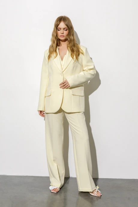 Брючный костюм PiRS 6759 пастельный_желтый двойка #1