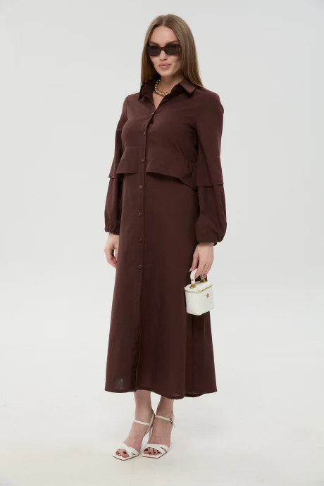 Платье NikVa 944-16 шоколад #1