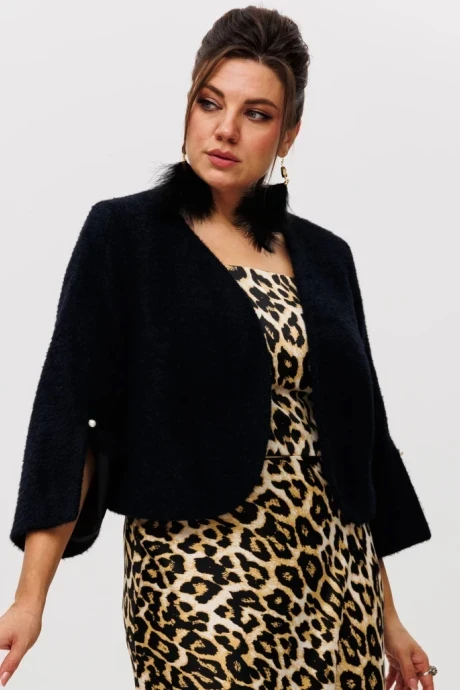 Болеро женское *Распродажа Anelli 1445 чёрный жемчуг #1