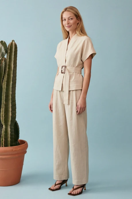 Брючный костюм Lokka 1891 бежевый #1