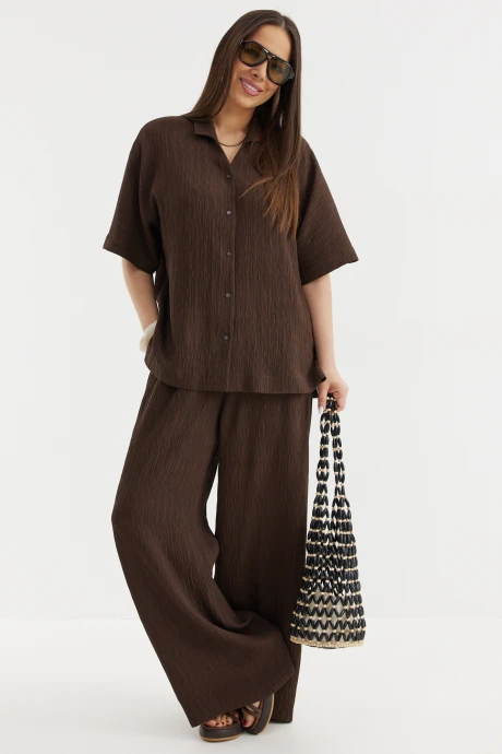 Брючный костюм Магия Моды 2718 шоколад двойка #1