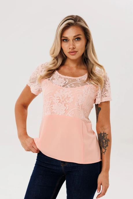 Блузка Anelli 1653 персиковая дымка #1