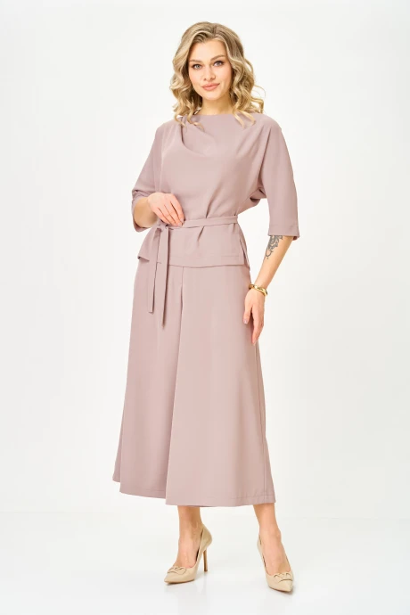 Брючный костюм TVIN 7873 пудра двойка #1