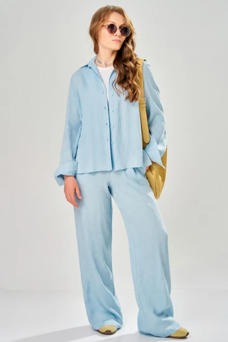 Брючный костюм FITA 3312 небесно-голубой двойка #1