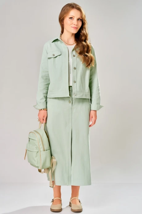 Юбочный костюм FITA 4203 мятное_суфле тройка #1