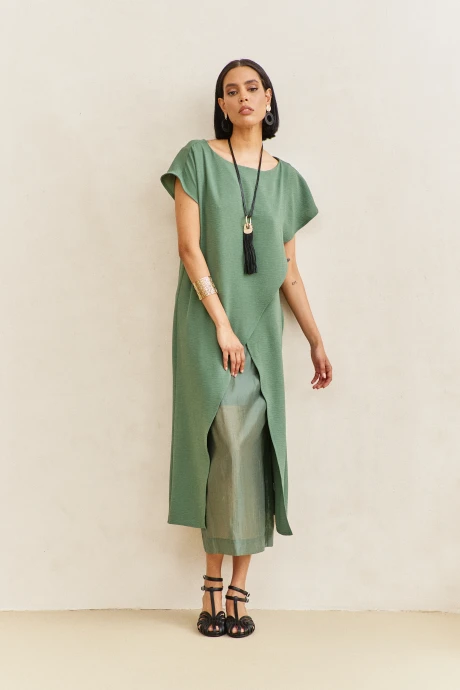 Юбочный костюм FLAIM 2104 зеленый мох #1