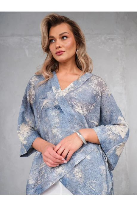 Жакет (пиджак) Erika 1739-6 голубой_серый #1