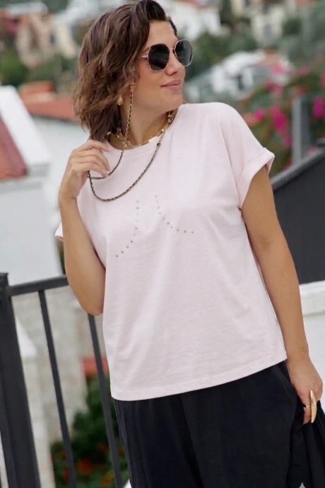 Блузка Vittoria Queen 28553/4бл розовый #1