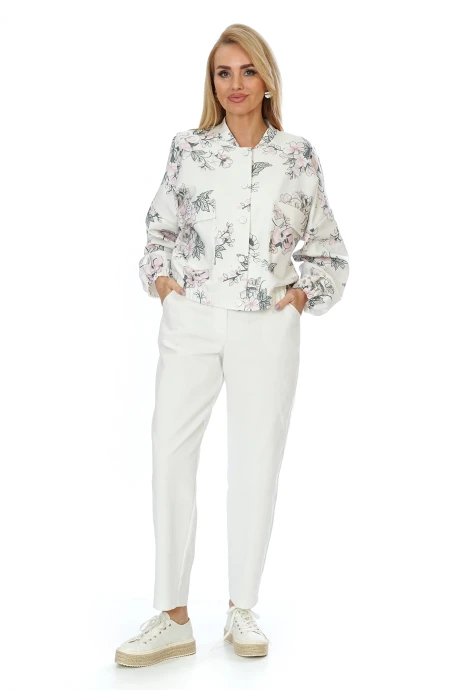 Брючный костюм ALANI COLLECTION 2568 молоко #1