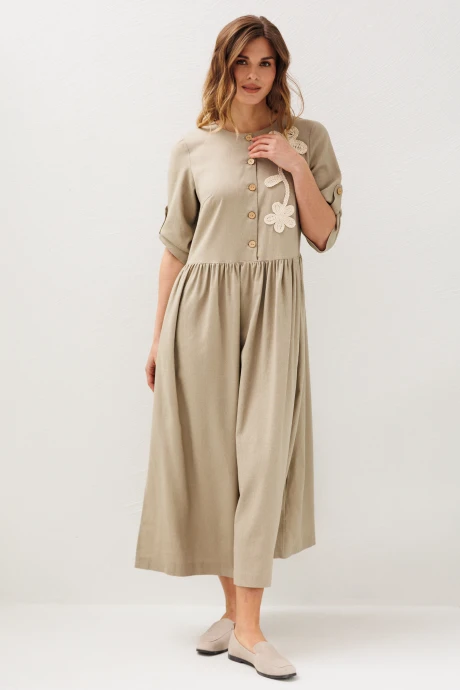 Платье Ларс Стиль 1228 бежевый #1