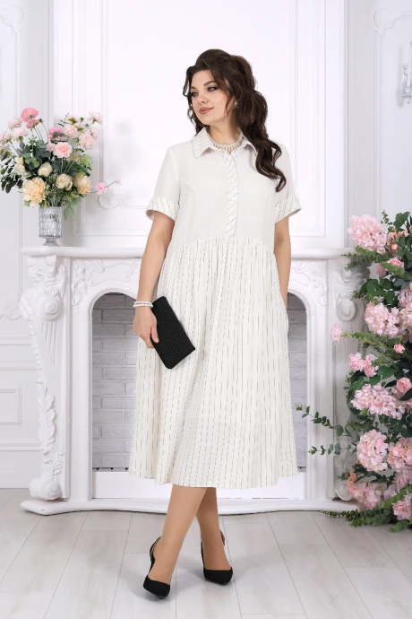 Платье Нинель Шик 7536 молочный #1