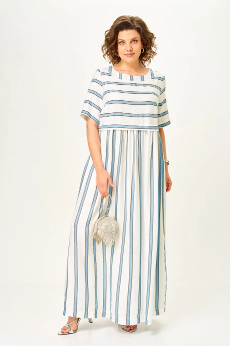 Платье Michel Chic 2165/1 голубой_штрих #1