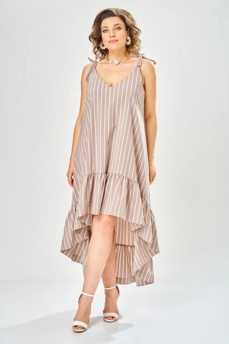 Сарафан Svetlana-Style 2205 какао_полоска #1