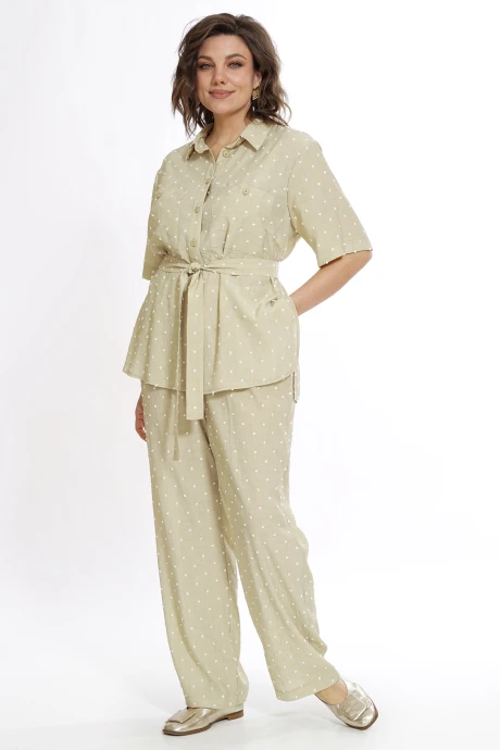 Брючный костюм ALANI COLLECTION 2527 олива двойка #1