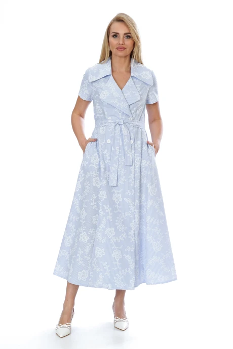Платье ALANI COLLECTION 2567 голубой #1