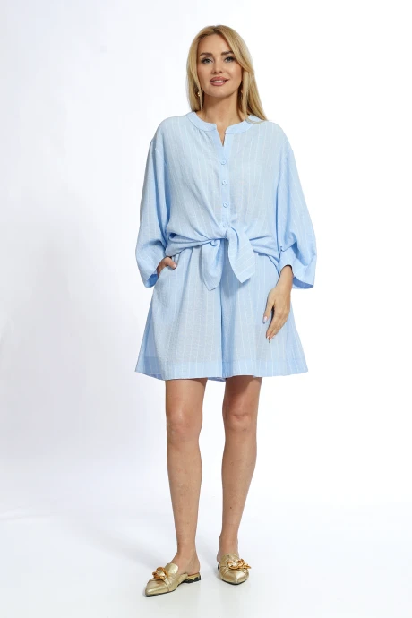 Костюм с шортами ALANI COLLECTION 2570 голубой #1