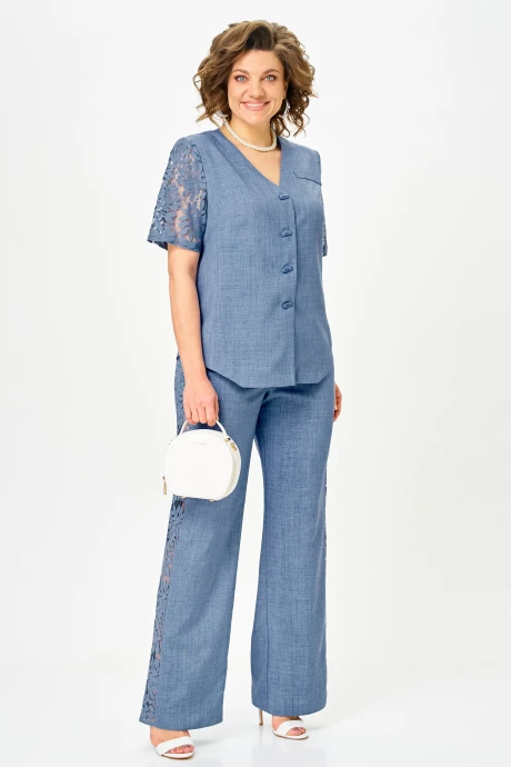 Брючный костюм *Распродажа Vilena Fashion 1151 джинс двойка #1