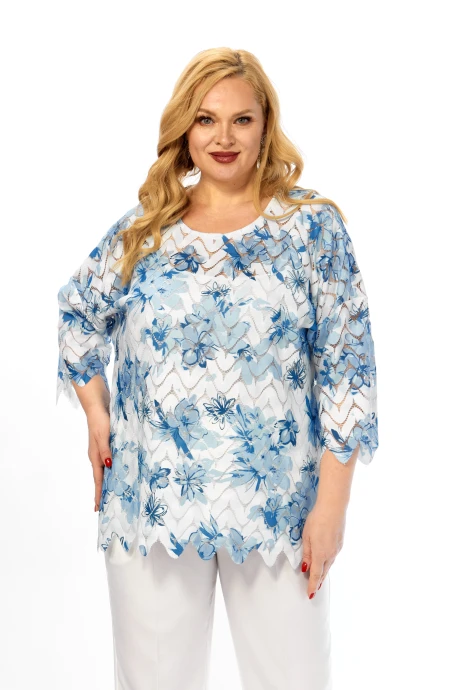Блузка Элль-стиль 2468а голубой #1