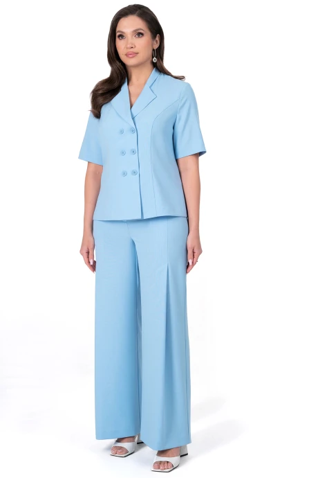 Брючный костюм *Распродажа ALANI COLLECTION 2334 голубой #1