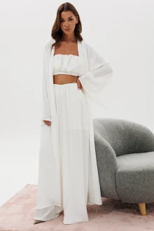 Брючный костюм V&N Fashion 1157 белый тройка