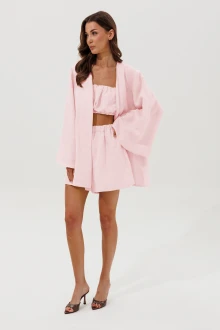 Костюм с шортами V&N Fashion 1166 розовый тройка