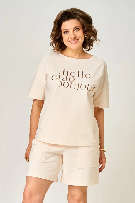 Костюм с шортами Rumoda 2293 бежевый двойка #1