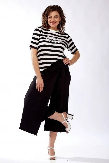Брючный костюм *Распродажа Michel Chic 1336 белый, черный двойка #1