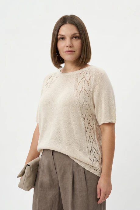 Джемпер (кофта) Полесье С1435-26 6С1621-Д43 170-176 отбеленный + суровый #1