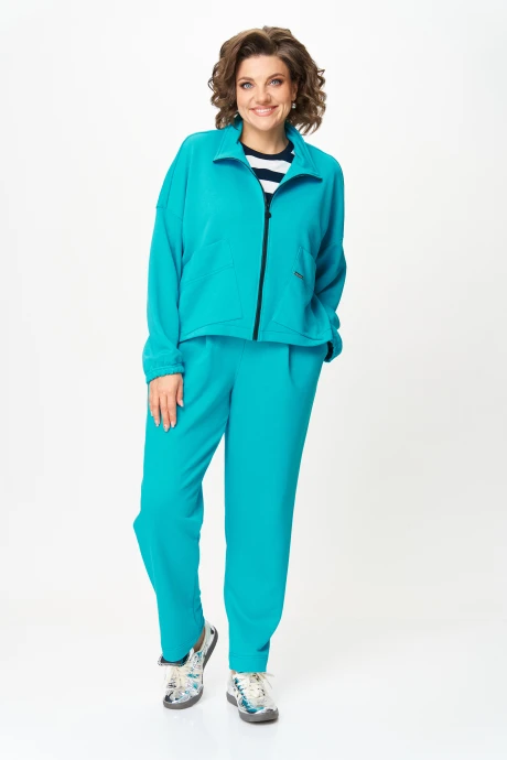 Спортивный костюм *Распродажа Michel Chic 1434 бирюза #1