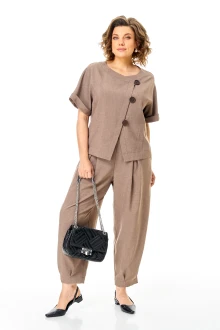 Брючный костюм Michel Chic 1337/1 коричневый
