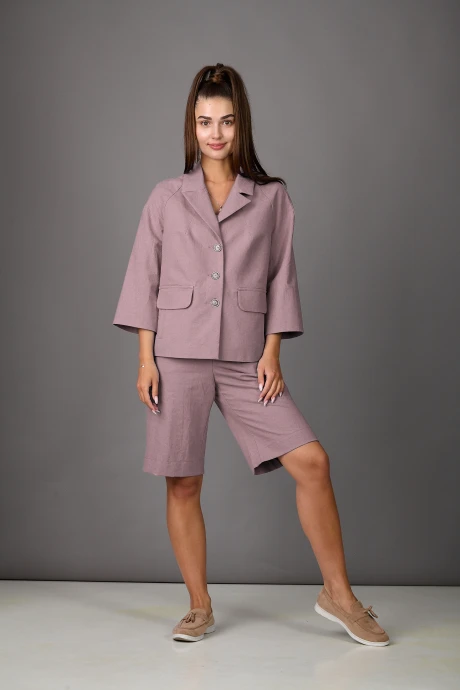 Костюм с шортами Rosheli 1193/6 пепельная_роза двойка #1