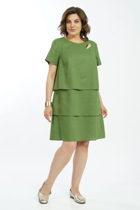 Платье ALANI COLLECTION 2591 зеленый #1